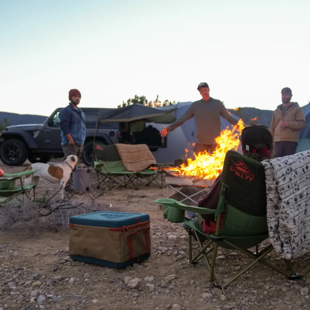 Roadie Life|Kitchen & Organization-Kelty Folding Cooler DullGold/DeepTeal